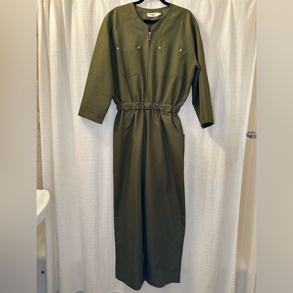 The Frankie Shop Green Long Sleeve Jumpsuit